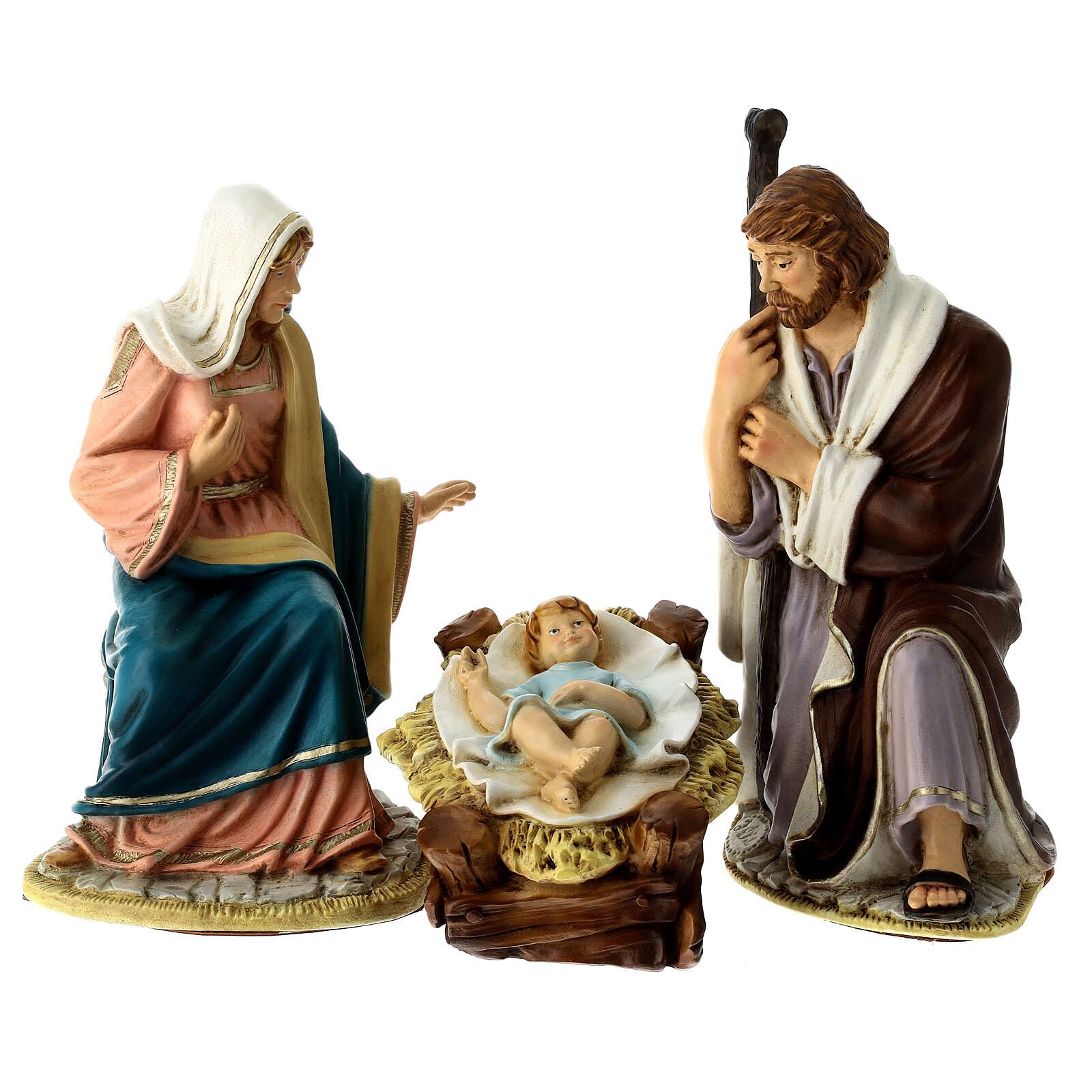 Holyart Nativity set of 3, unbreakable Nativity Scene of 30 cm