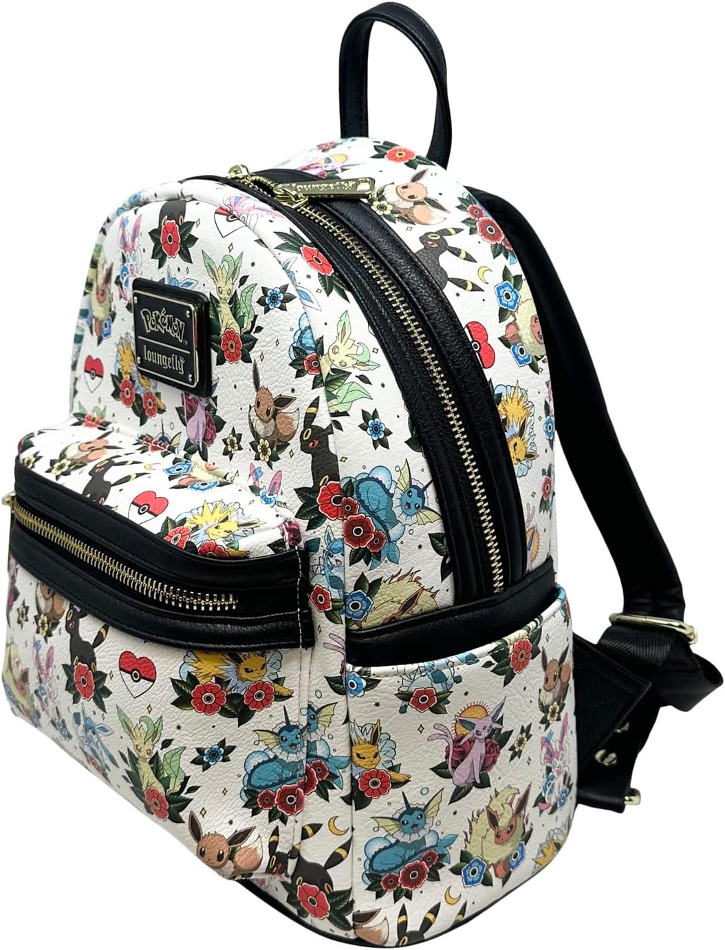 Loungefly Pokemon Eeveelutions Tattoos Print Womens Shoulder Bag Handbag Purse
