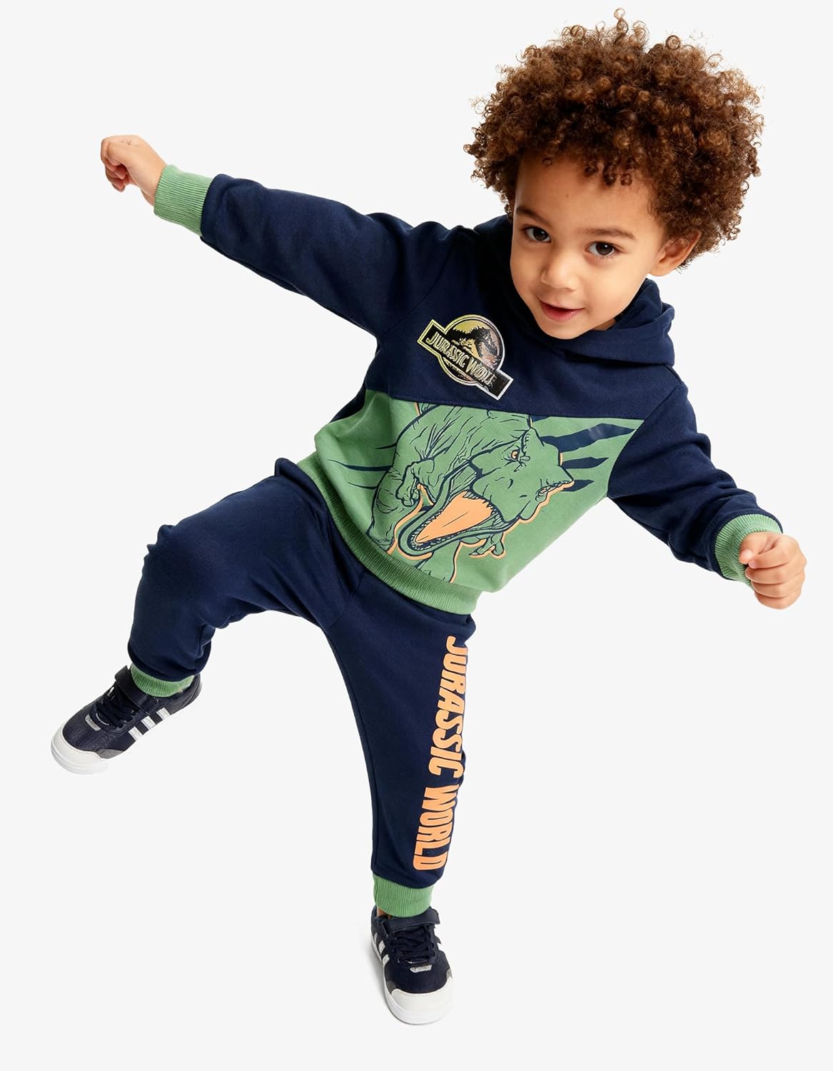 Jurassic World Boys’ Hoodie and Jogger Pants Set with Lenticular Dino Patch, 2-Piece Outfit - Image 5