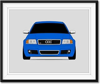 Audi RS6 C5 (2002-2004) Inspired Poster Print Wall Art Decor Handmade (Unframed)
