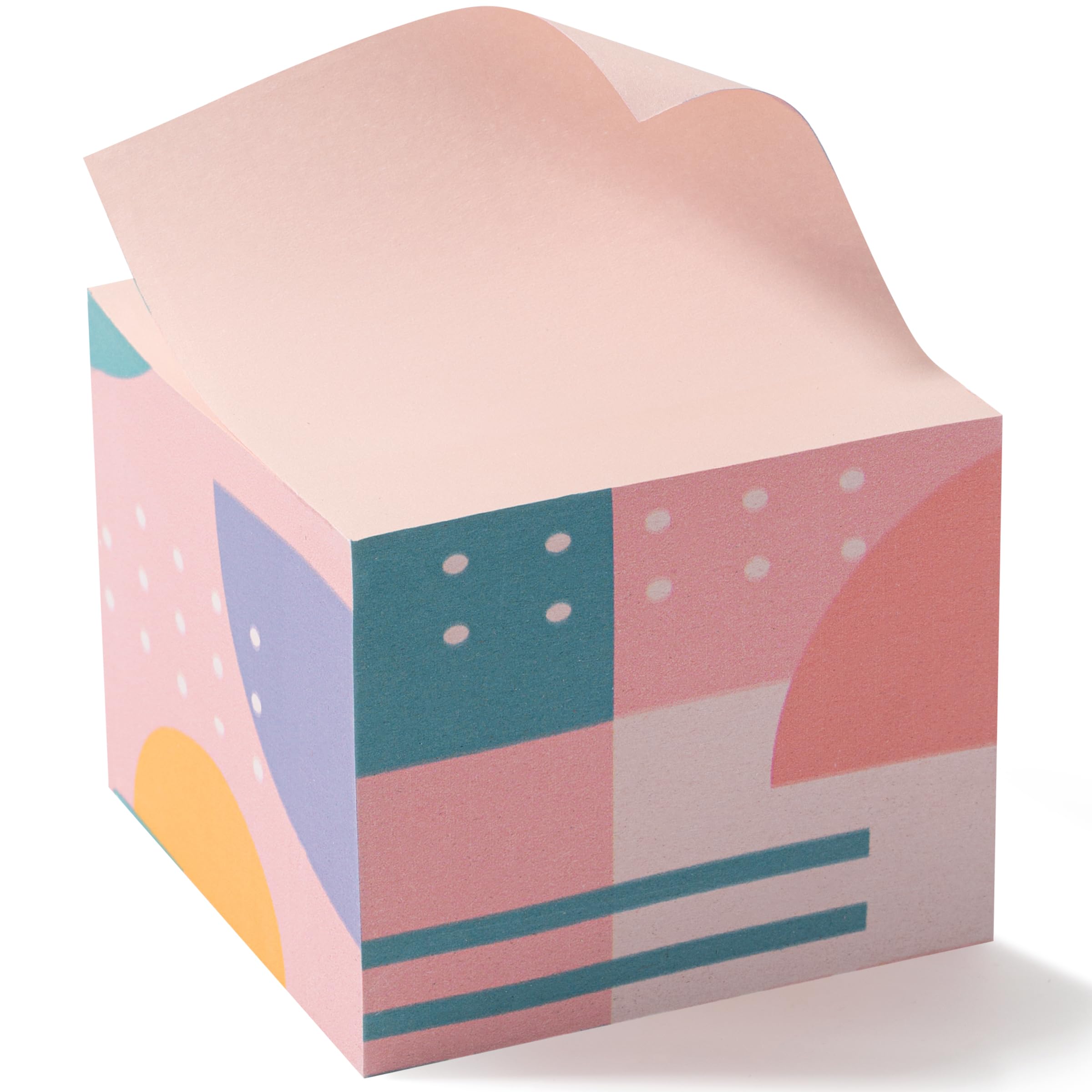 Mr. Pen- Sticky Note Cube, 3"x3", 500 Sheets, Kaleido Bloom, Sticky Cubes, Memo Cube, Cube Sticky Note, Cube Self-Stick Note Pads, Cube Sticky Pads Sticky Notes Aesthetic, Cube Colorful Sticky Notes