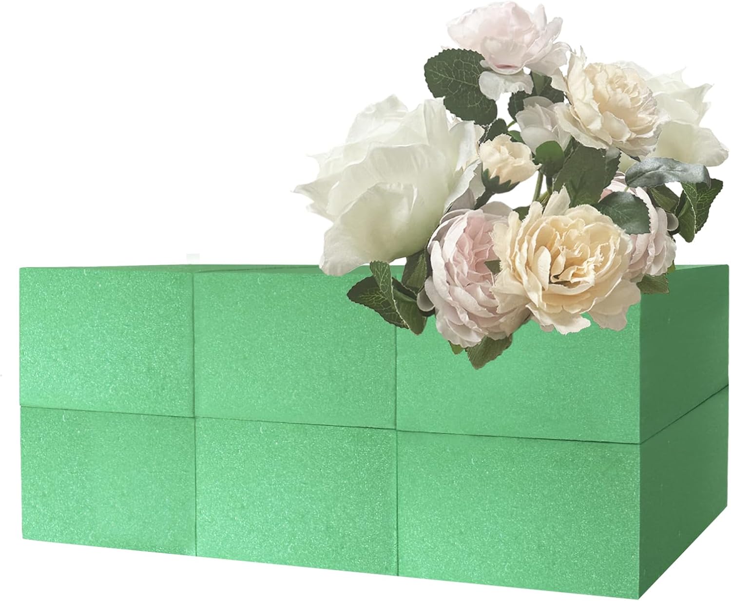 Floral Foam Blocks,Wet & Dry Flower Foam Blocks,Florist Plant Foam,for Fresh and Artificial Flowers (6)