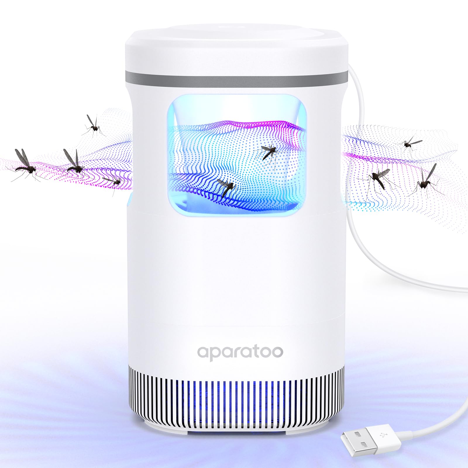 Mosquito Killer Lamp, Electric Bug Zapper Powerful UV Fly Zapper, USB Charge Fly Killer Mosquito Repellent Insect Trap Fly Traps for Indoor, Outdoor,Bedroom, Kitchen, Office