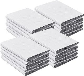 30Pcs Door Corner Seals Exterior Self-Adhesive Door Frame Seal Corner Foam Door Frame Seal Draft Stopper Corner Seal Pads with Adhesive for Isolation of Noise and Weather Stripping (White)