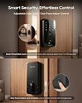 DREAME Smart Door Lock Turbo lite, Smart Locks for Front Door homekit, Apple Home Key Support, 12-Months Battery Life, AI Fingerprint, Smart Deadbolt Lock with App Control, IP54 Waterproof, Auto Lock