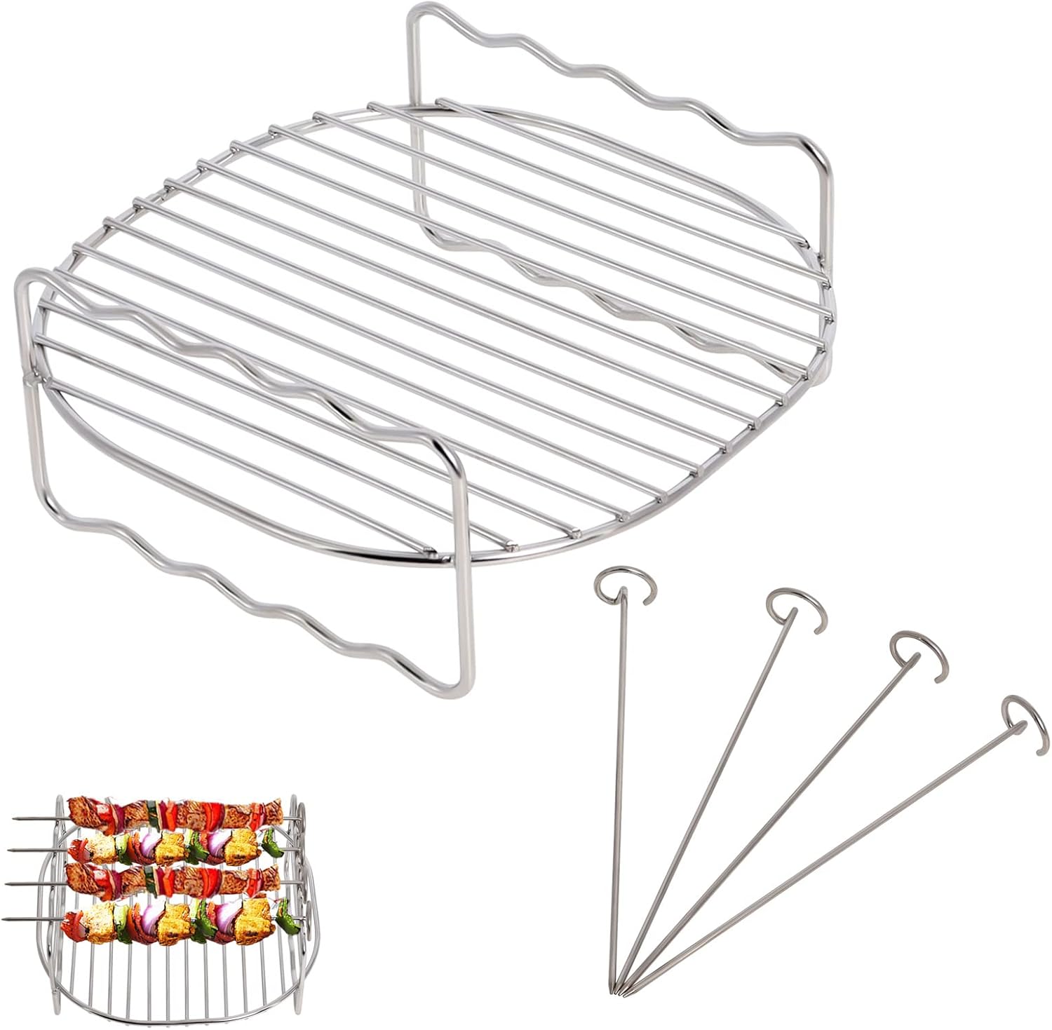 Air Fryer Rack Compatible with Tefal 4.2L Cosori 3.5L/3.8L Salter 4.5L ...