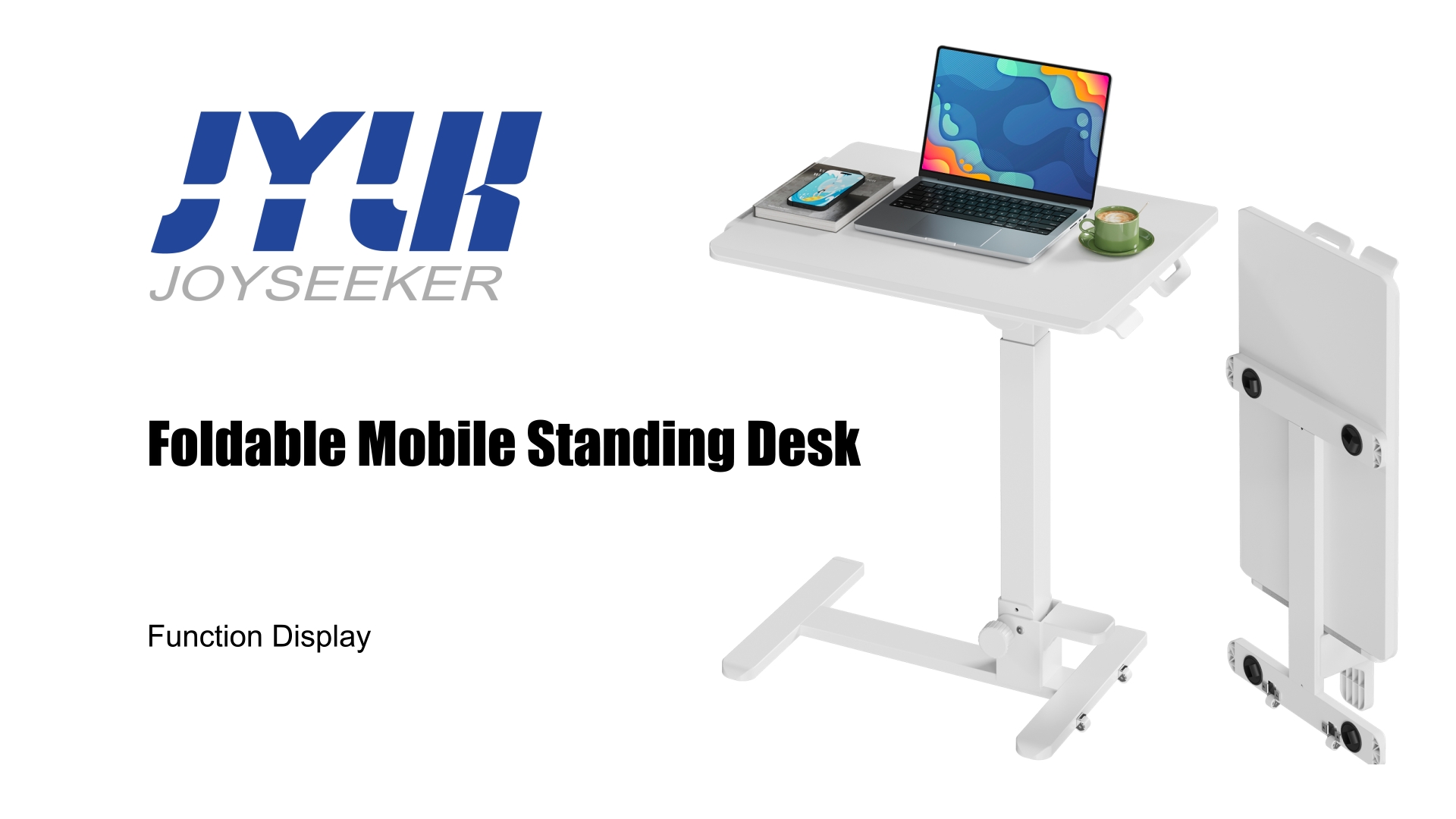 Amazon.com: JYLH JOYSEEKER Foldable Mobile Standing Desk, 27 Inch