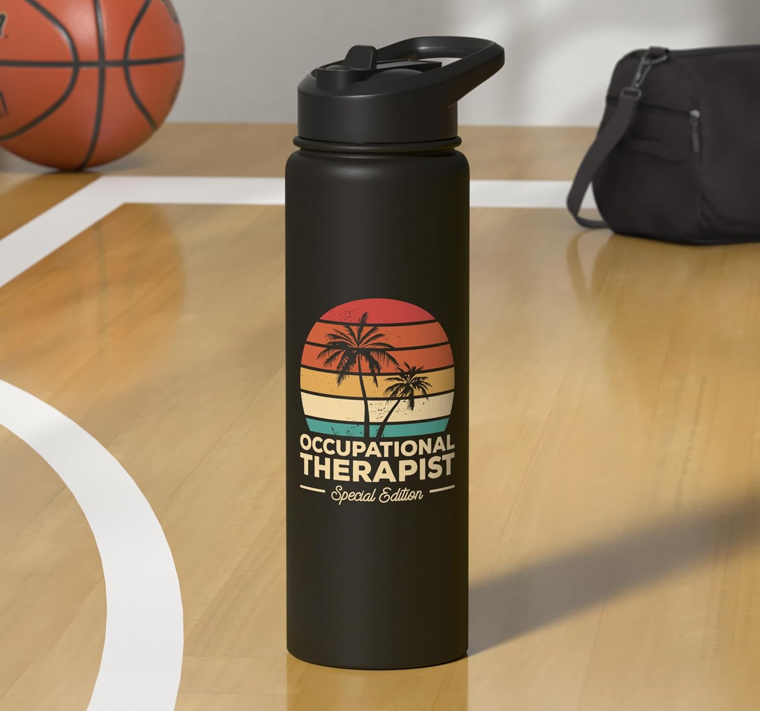 Vintage Occupational Therapist Special Edition OT Stainless Steel Insulated Water Bottle