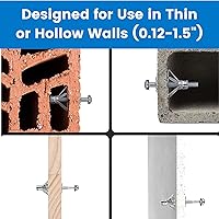 Vista 8 de AKKTOL Herramienta de tuerca de remache y pistola de remache Kit de anclaje de pared hueco y resistente