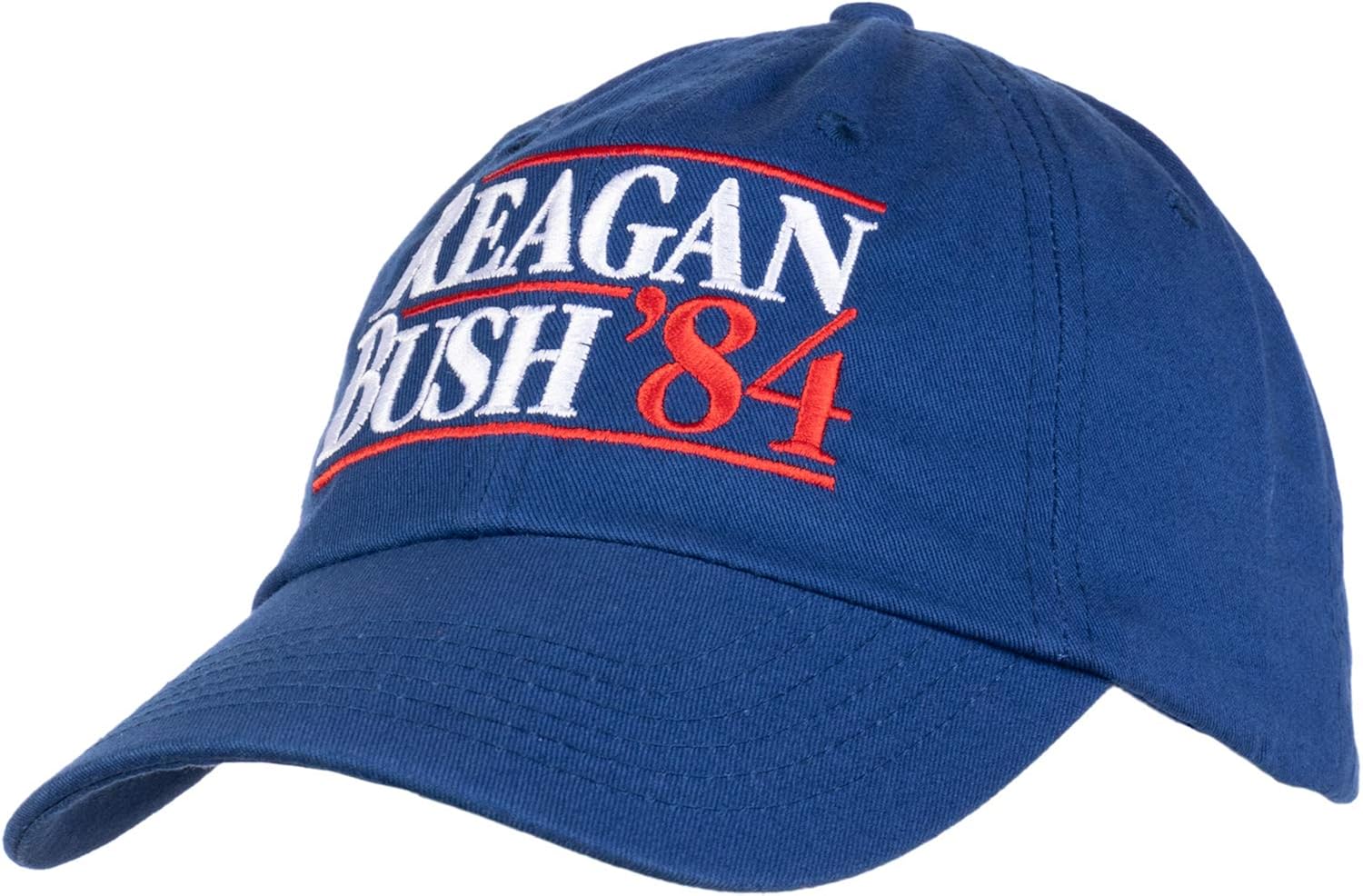 Reagan Bush '84 | Vintage Style Conservative Republican GOP Baseball Cap Dad Hat Royal Blue