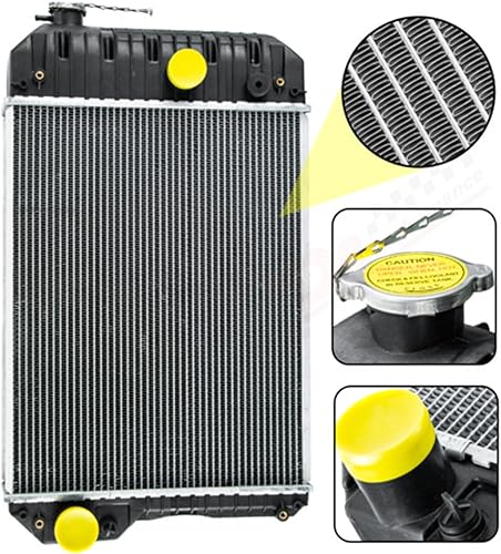 Miniatura 3 de ALLOYWORKS - Radiador compatible con PERKINS 1104A-44T 1104C-44 1104C-E44 1104D-44T Caterpillar CAT 416C, radiadores estacionarios de flujo