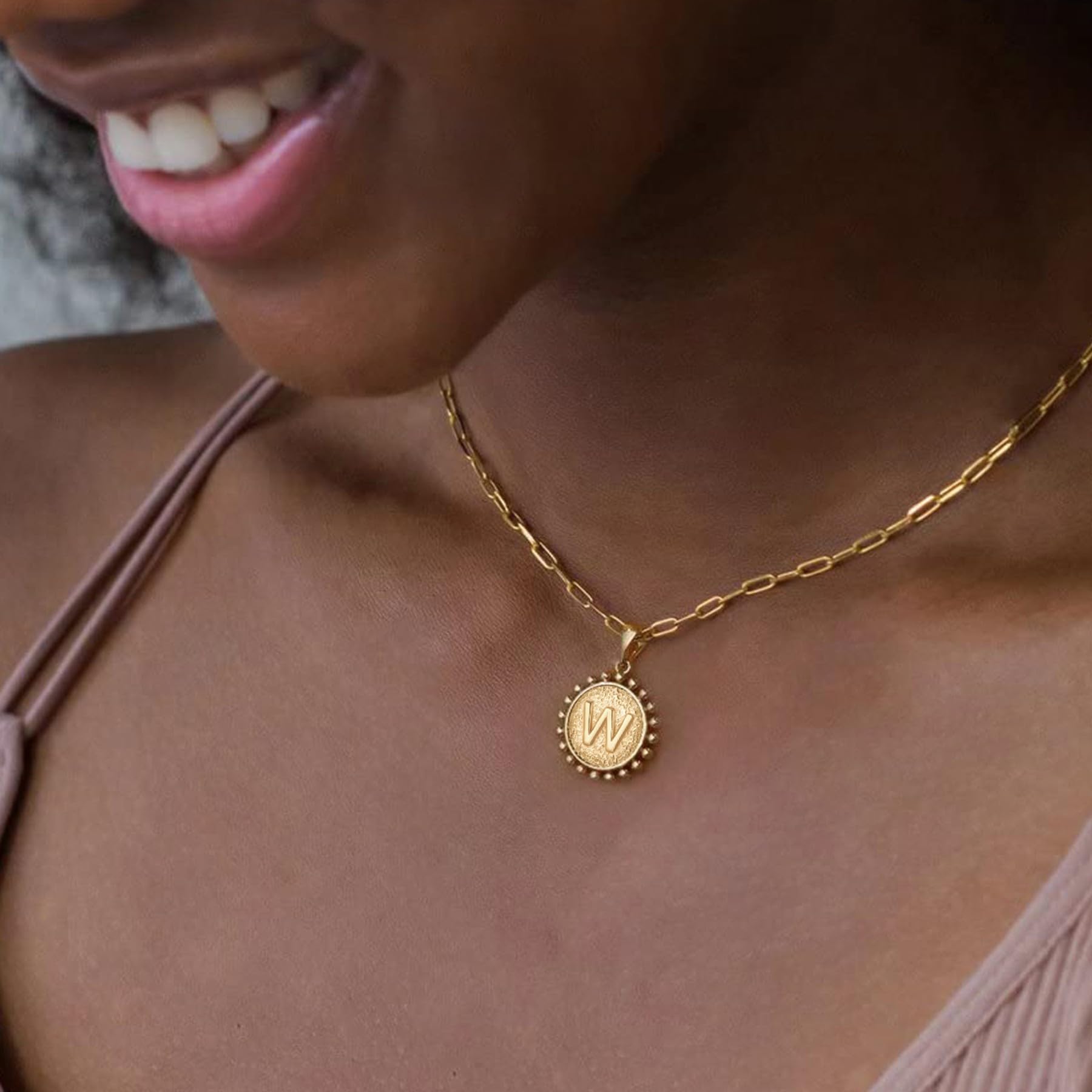 Personalized Gold Plated A-Z Initial Necklace Elegant Alphabet Pendant Jewelry Gift for Graduation