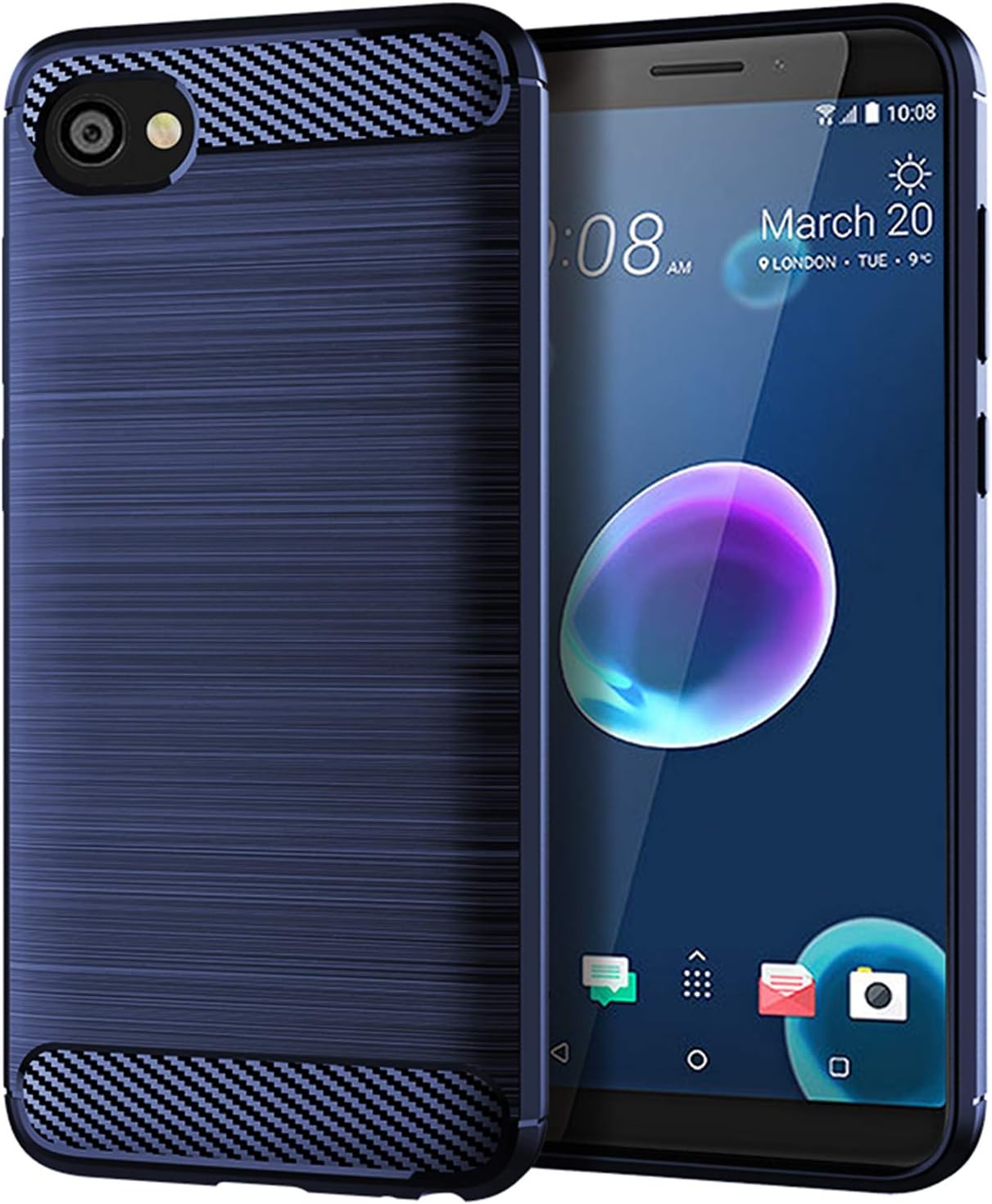 HTC Desire 12 case, Soft Feeling Full Protective Anti-Scratch&Fingerprint + Scratch Resistant Fit Mobile Phone Case Cover for HTC Desire 12