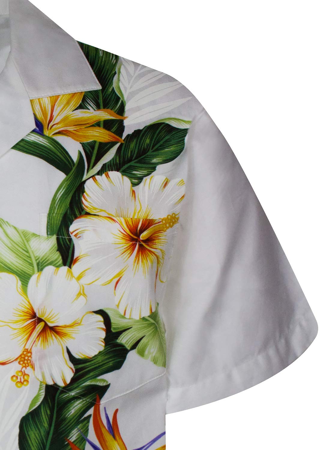 KY‘s | Original Camicia Hawaiana | Signori | S - 4XL | Maniche Corte | Tasca Frontale | Hawaii Stampa | Fiori | Nero