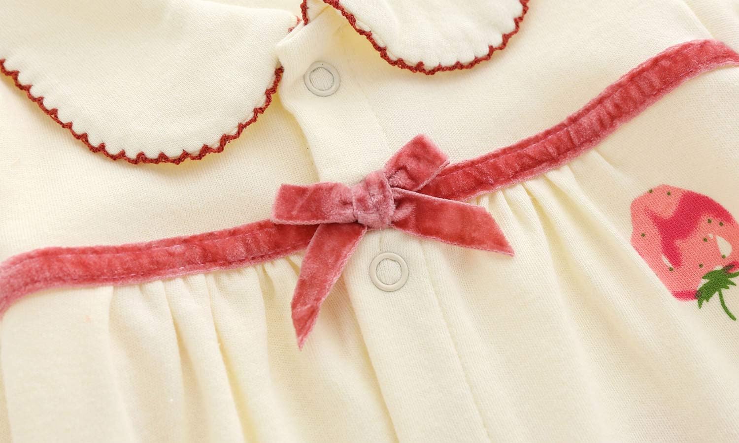 Babymine Baby One Piece Romper Soft Cotton Sleepwear Footed Jumpsuit for 0-12 Month Infant
