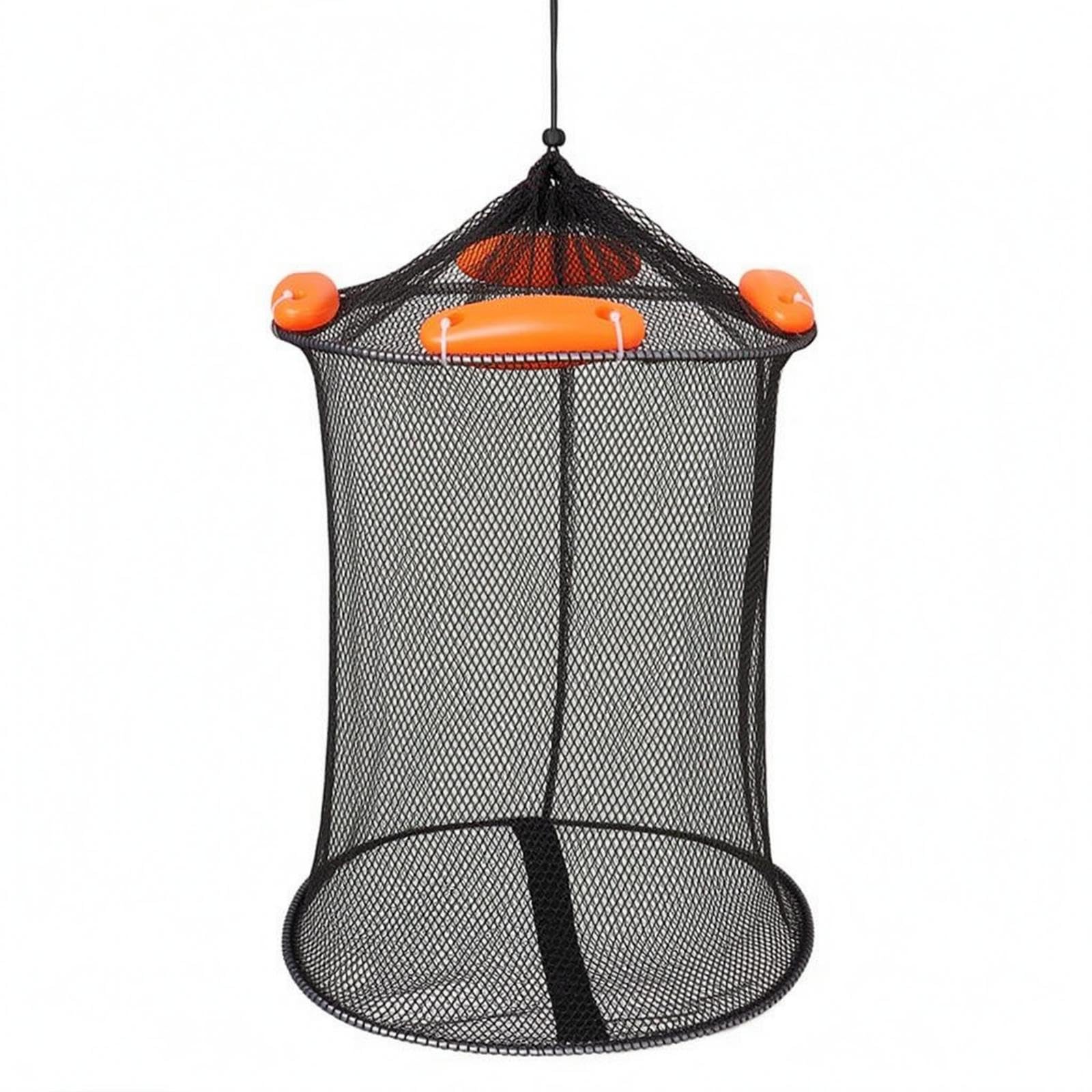 Cylindrical Keepnet Reinforced Base Mesh Keepnet Conical Top Coated Steel Wire a | Nets | Fishing Equipment | Fishing-image-47