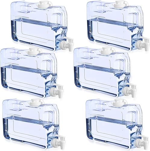 Dispensador de bebidas para nevera, refrigerador, botella dispensadora de agua reutilizable de plástico con espita sin BPA para fiestas al aire