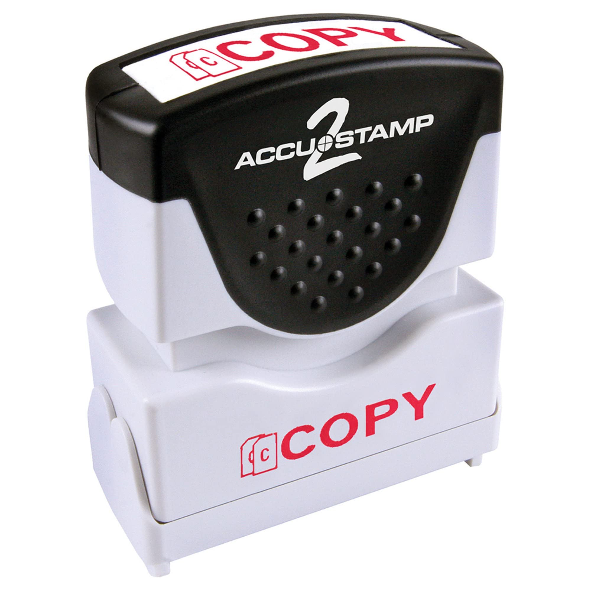 Accu-Stamp2(r) Shutter One-Color Stamp, "Copy", 1 5/8" x 1/2" Impression, Red