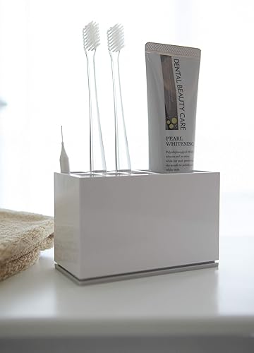 Miniatura 4 de Yamazaki Porta cepillo de dientes, ABS, blanco, talla única
