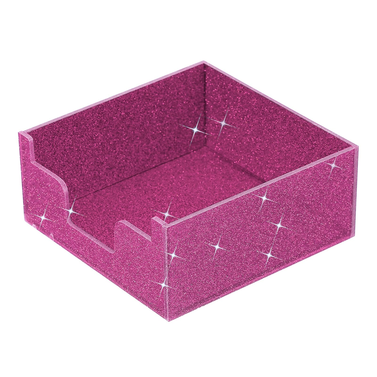 Porte-bloc-notes acrylique distributeur blocs-notes rose 4x4