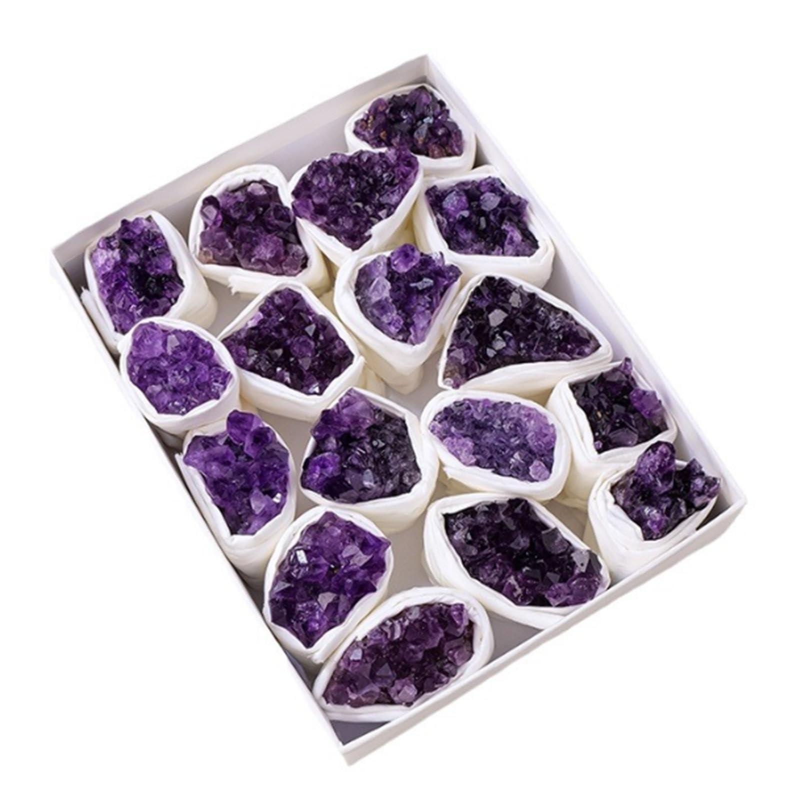 BJXKHFPIV Amethyst Cluster Crystals Rough Stones Crystal Clusters Crystal Chips Gemstone for Wicca Gift