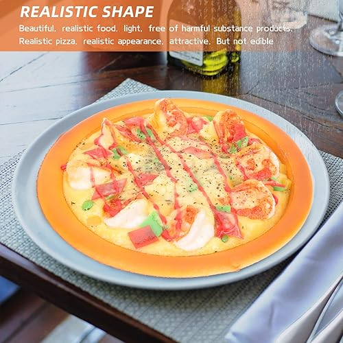 Miniatura 9 de Juego de pizza de simulación de 6 pulgadas, exhibición realista de pizza, comida falsa, utilería, juego de simulación, juguete de moldel para pizza,