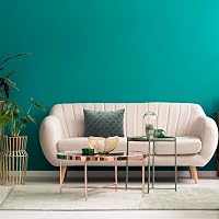 VaryPaper Öntapadós Tapéta Kék 81cm×9m - Retro Stílusú Vinyl Faldekoráció Konyhába, Fürdőszobába, Nappaliba - Vízálló Bútor Fólia Asztalra,  2