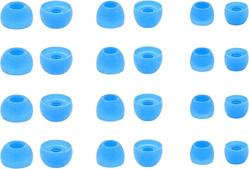 Miniatura 6 de ALXCD Puntas de oreja para auriculares intraurales, tamaños SML, 12 pares de auriculares de silicona suave, con orificio para conector de 0.150 in,