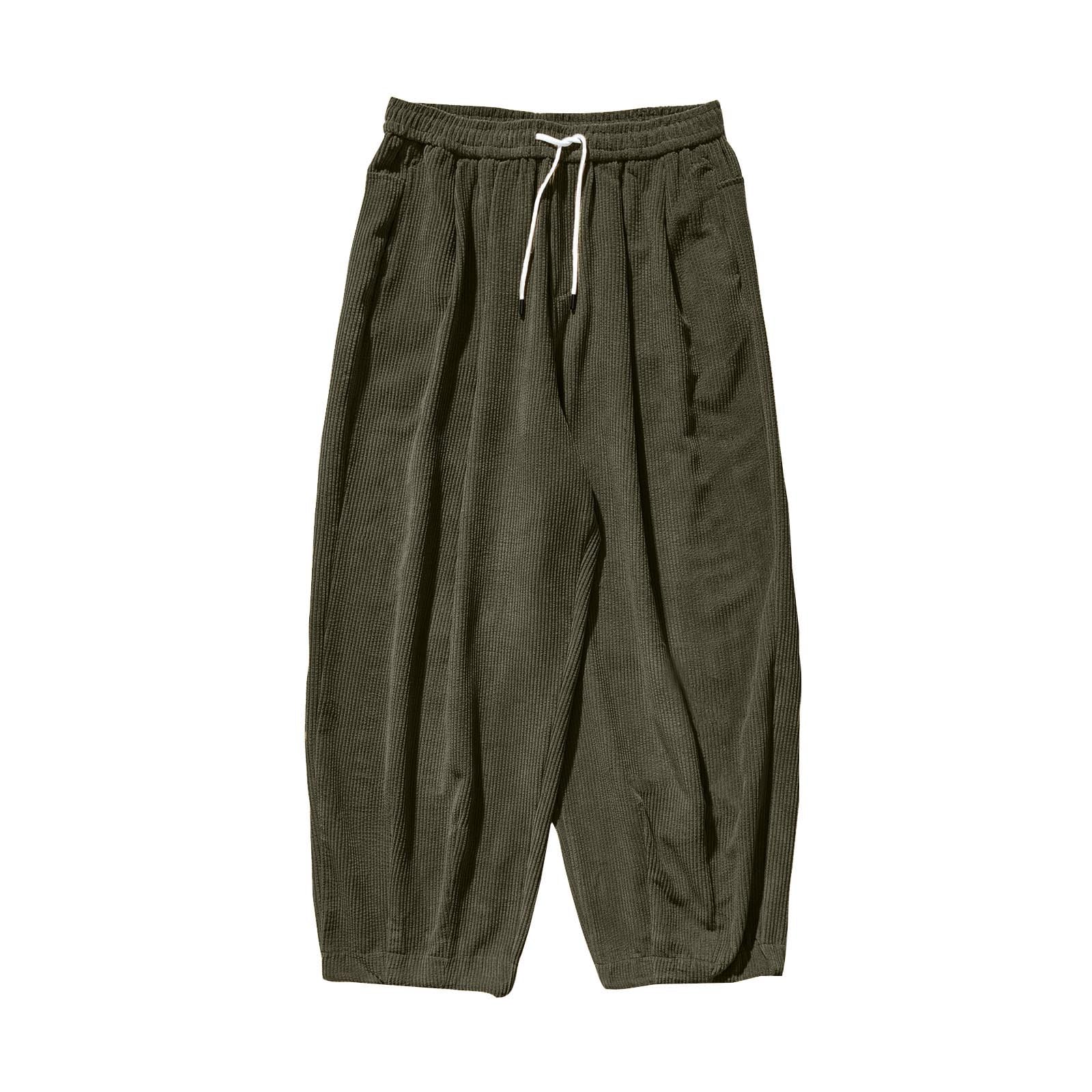 Generisch Cordhose Herren Stretch, Gemütliche Locker Jogpants Corduroy Pants Regular Fit Weites Bein Breitcord Hose Cord Jogginghose Comfy Cordhosen Relaxhose Outdoor/Streetwear