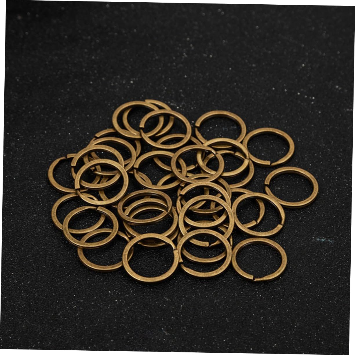 Schlüsselanhänger Ringe aus Kupfer, Retro Schlicht