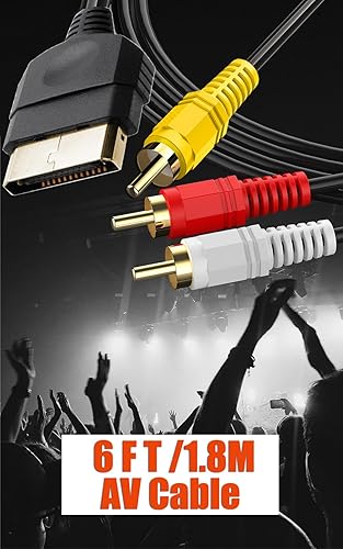 Miniatura 4 de Cable AV de 6 pies y cable de alimentación de CA de 5 pies para Xbox