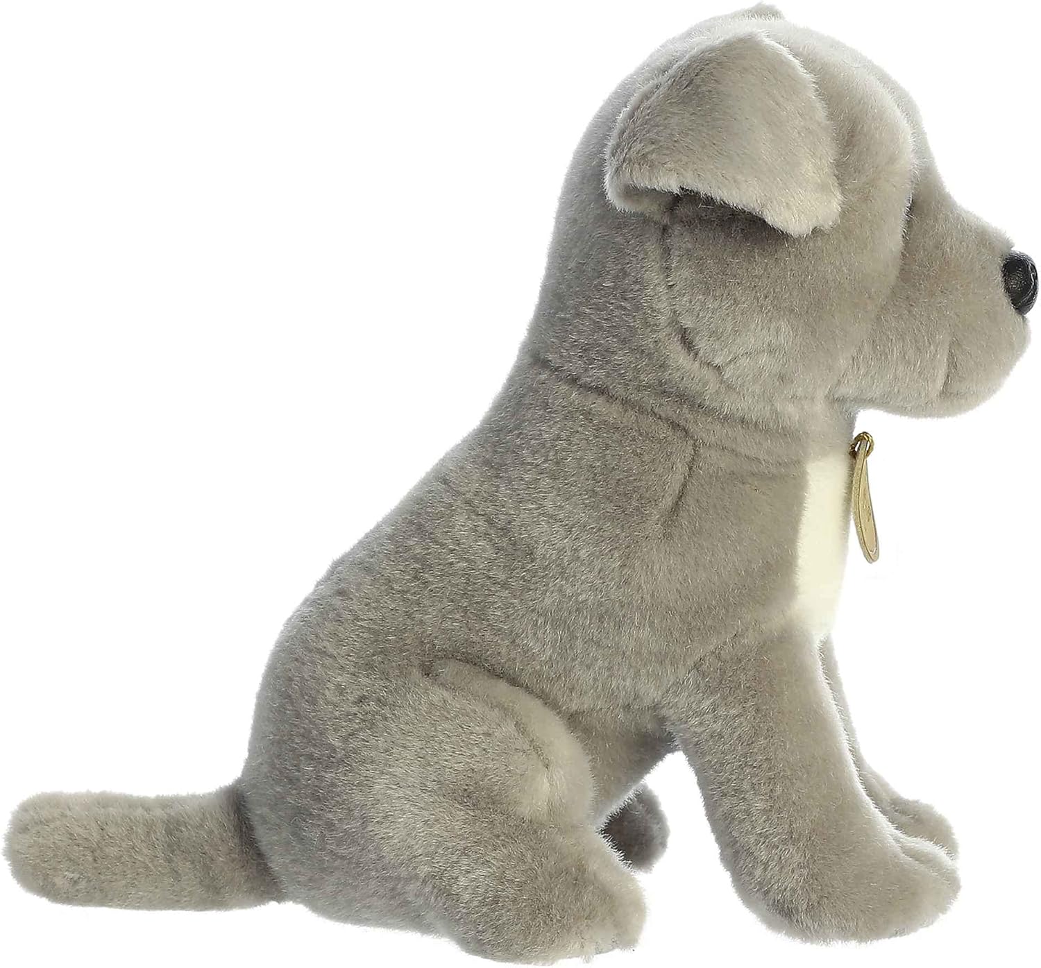 Aurora® Adorable Miyoni® Tots Pit Bull Puppy Stuffed Animal - Lifelike Details Make a Cherished Companion - Perfect for Decorating Bedrooms or Classrooms - Gray 8 Inches