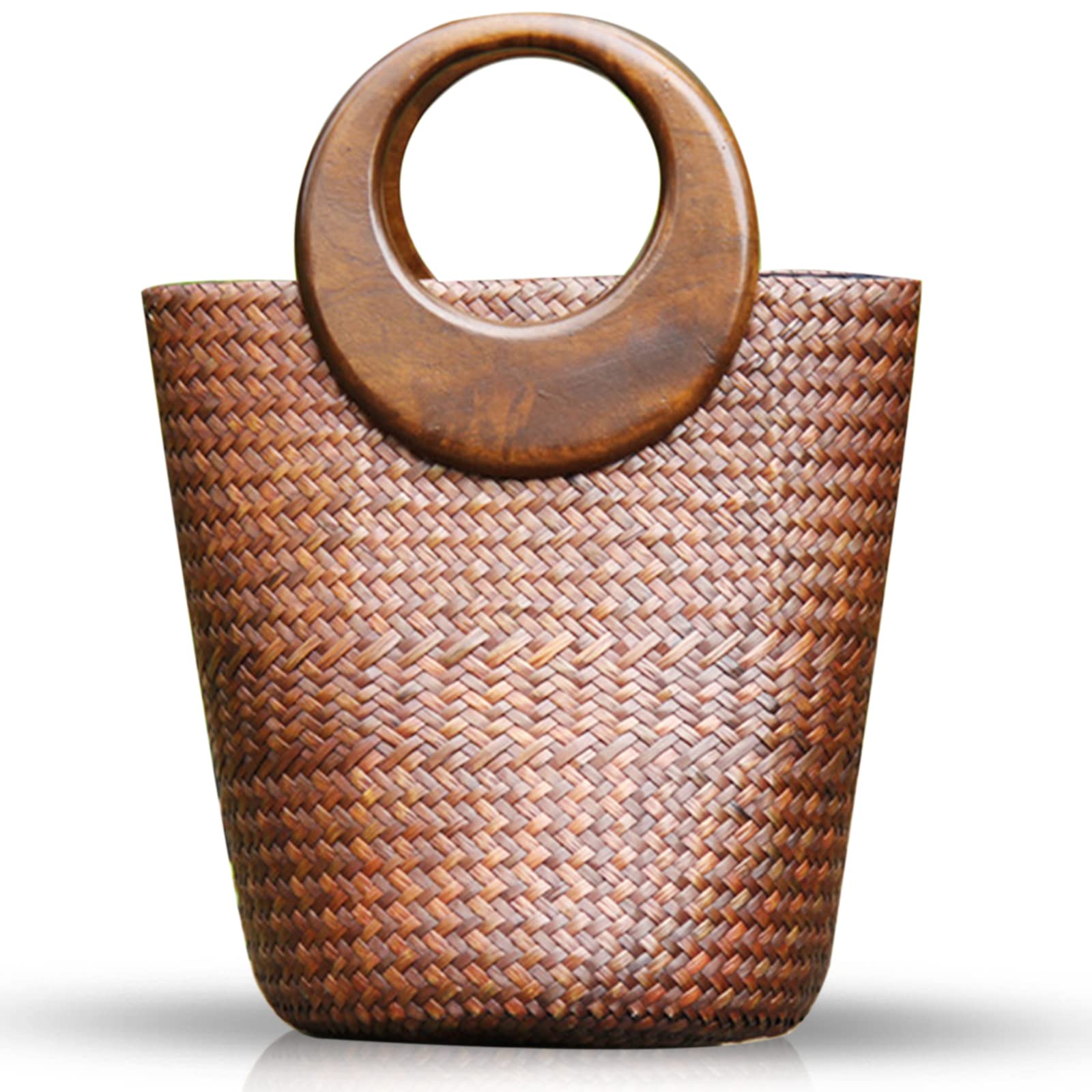 Straw Bag Beach Bag For Women Handmade Rattan Handbag Boho