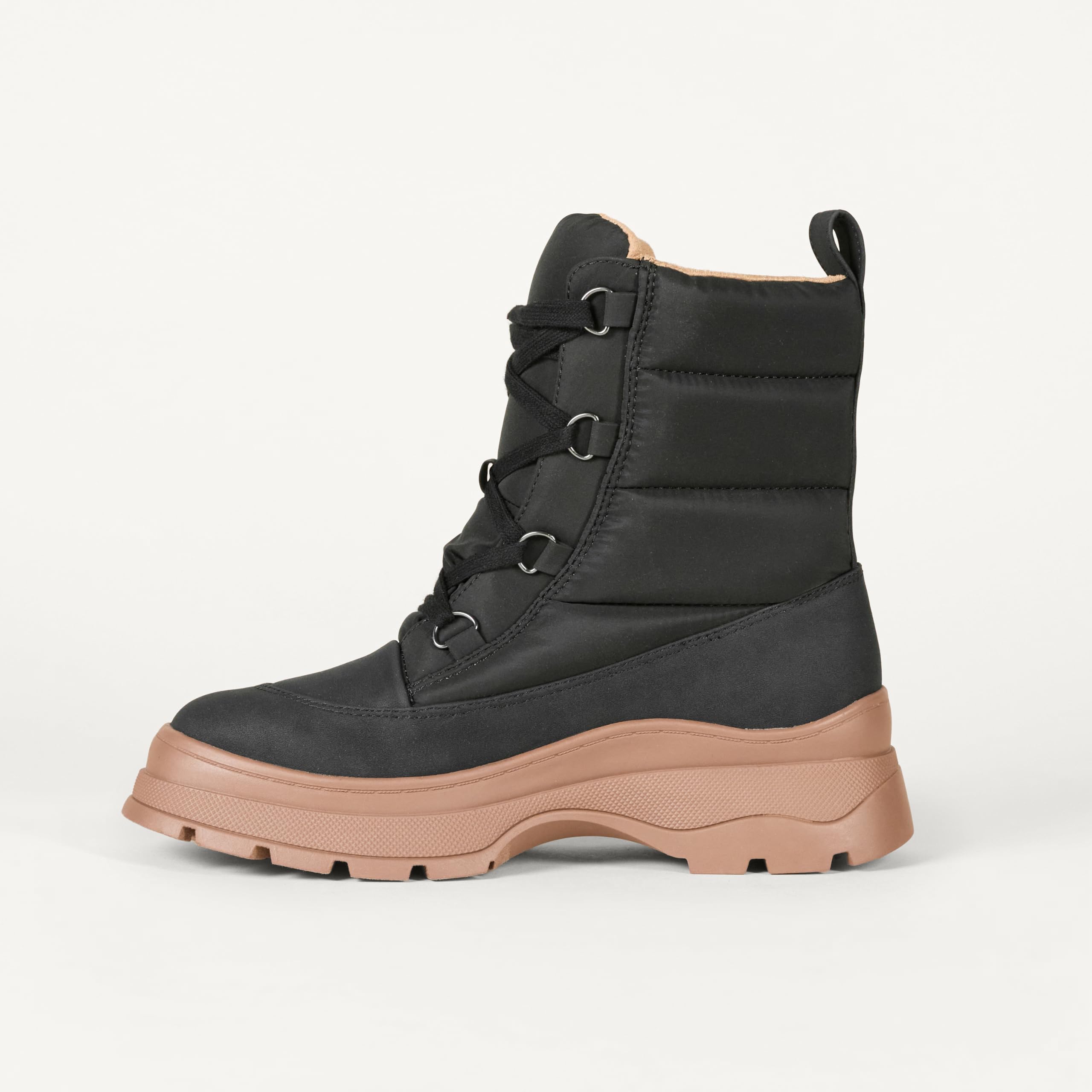 Amazon Essentials Damen Pufferstiefel mit Schnürung