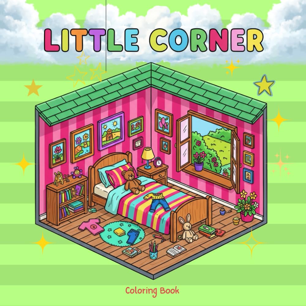 Little Corner Coloring Book: Coloring Book for Adults and Teens – Adorable, Cozy, and Hygge-Inspired Scenes for Relaxation (Cozy Spaces Coloring)