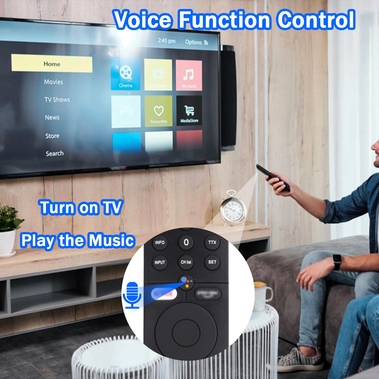 XMRM-19 Głosowa pilotka do telewizora Xiao-mi Smart TV serii P1/Q1, pilot Bluetooth z sterowaniem głosowym dla Xiao-mi 32 43 55 Q1 55 75 Seria Android Smart TV L32M6-6AEU L50M6-6AEU L55M6-6ESG