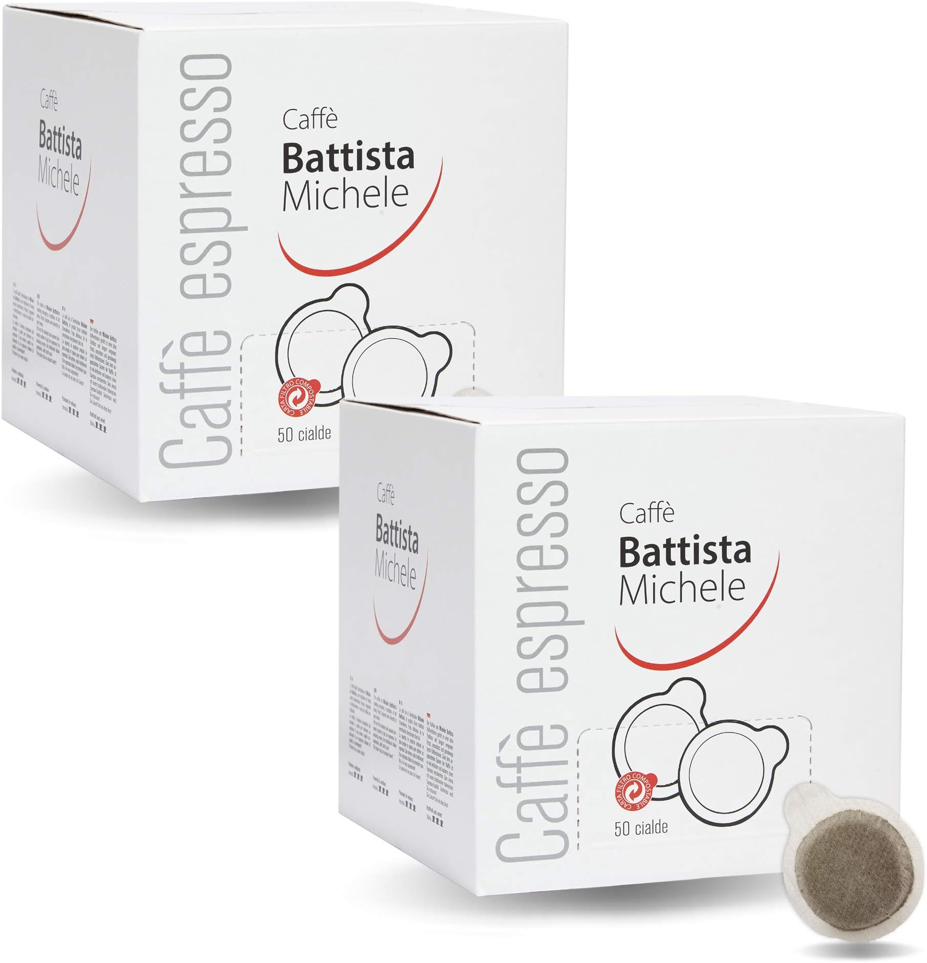 Torrefazione Caffè Michele Battista - ESE Espresso Coffee Paper Pods, Forte Blend (100)