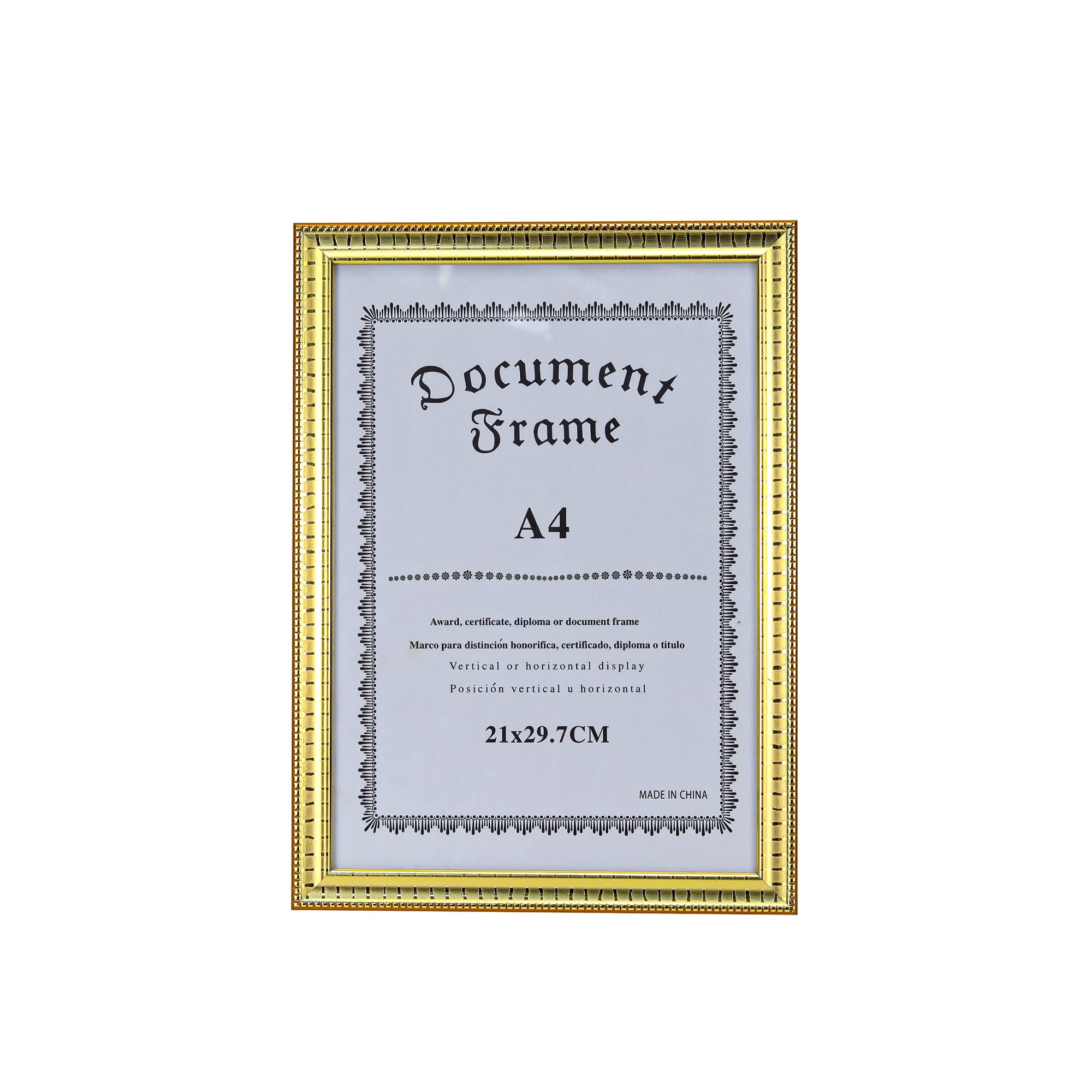 Buy Wooden A4 Document Frame Glass 21x29.7cm Certificate Photo Picture