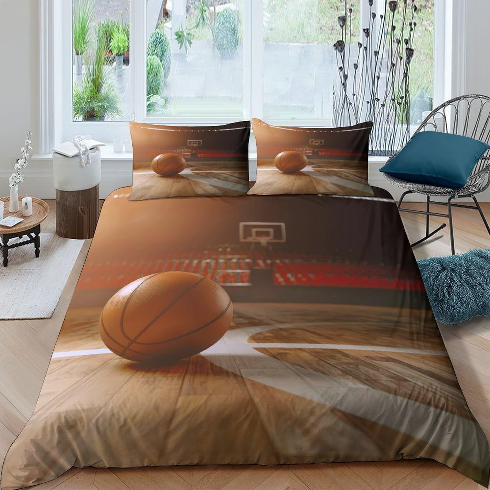 Ctjqhvkz Style-3 3D Printed Cricket Ball Fitted Sheet Microfiber Soft Brown Court Bed Cover For Bedroom Dorm Mattress Decor Single（135X200cm）