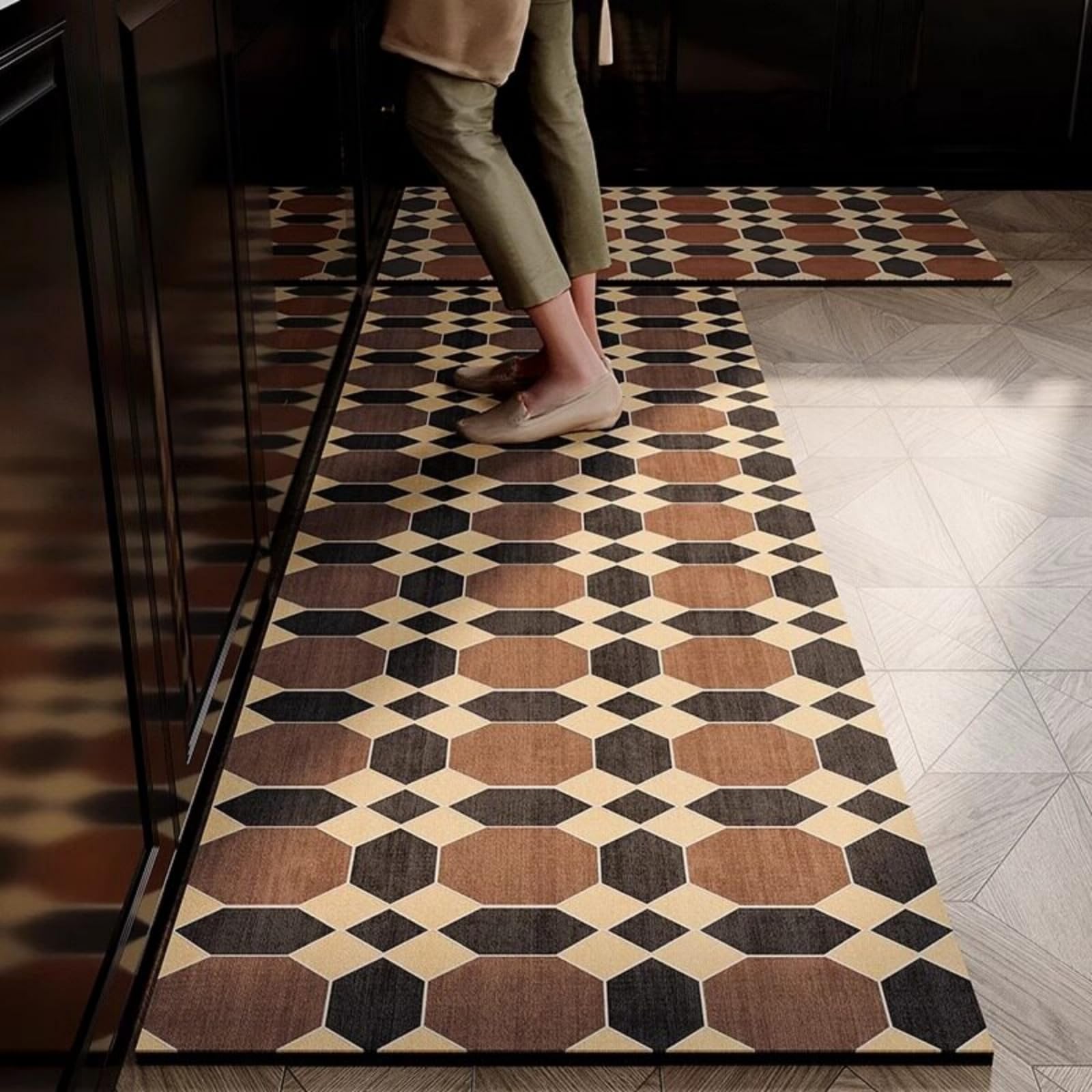 Alfombra cocina antideslizante de PVC contra manchas de aceite de 40x60 cm