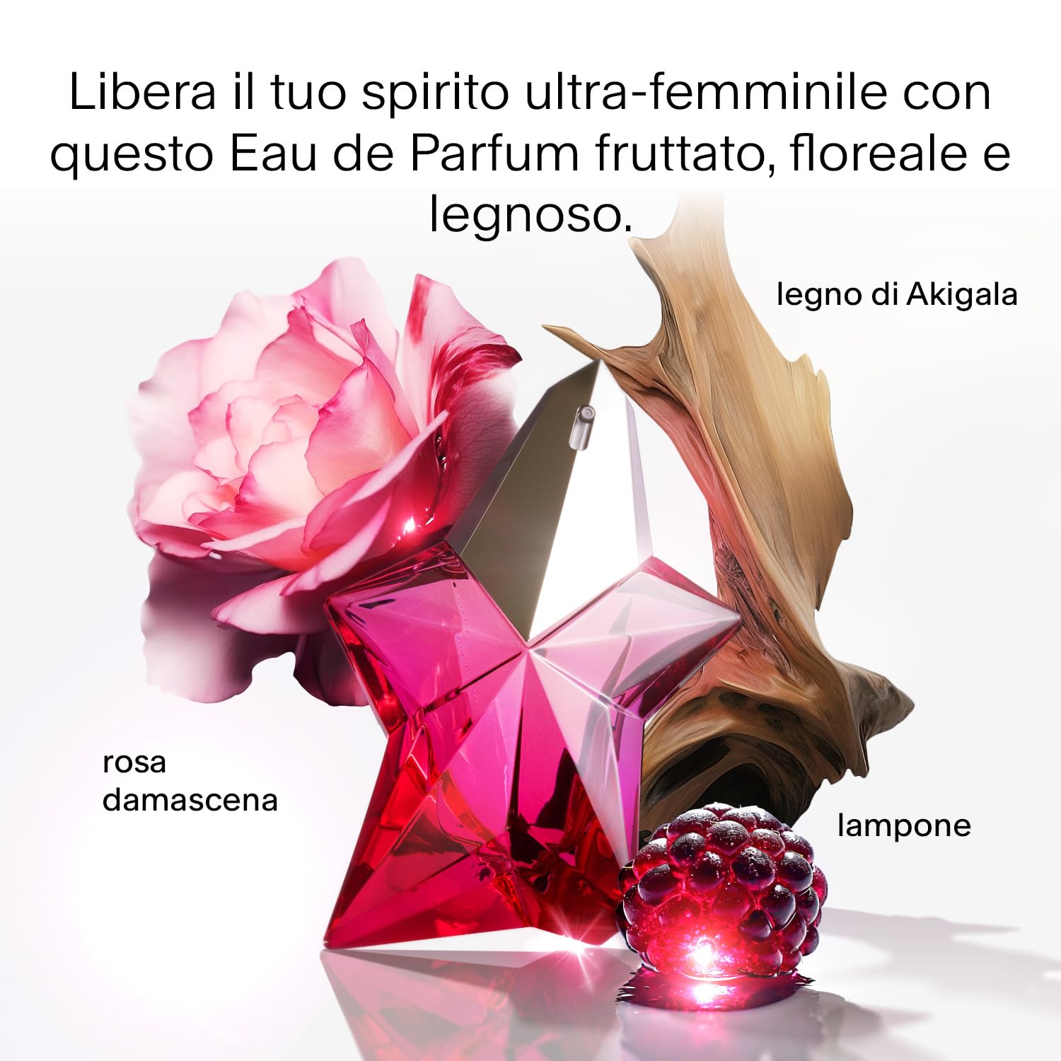 MUGLER Angel Nova, Eau de Parfum, Profumo Donna, Profumo Fruttato, Floreale e Legnoso, Fragranza Accattivante, Ricaricabile