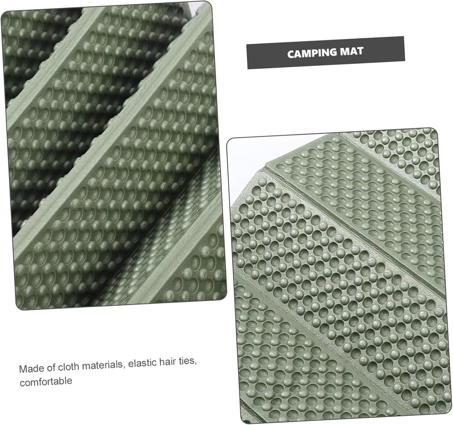 Mikinona Water-Resistant Folding Camping Pad Thick Outdoor Sleeping Mat with Aluminum Film Portable Hiking Picnic Cushion Foldable Seat Mat for Garden Tent and Pet Use
