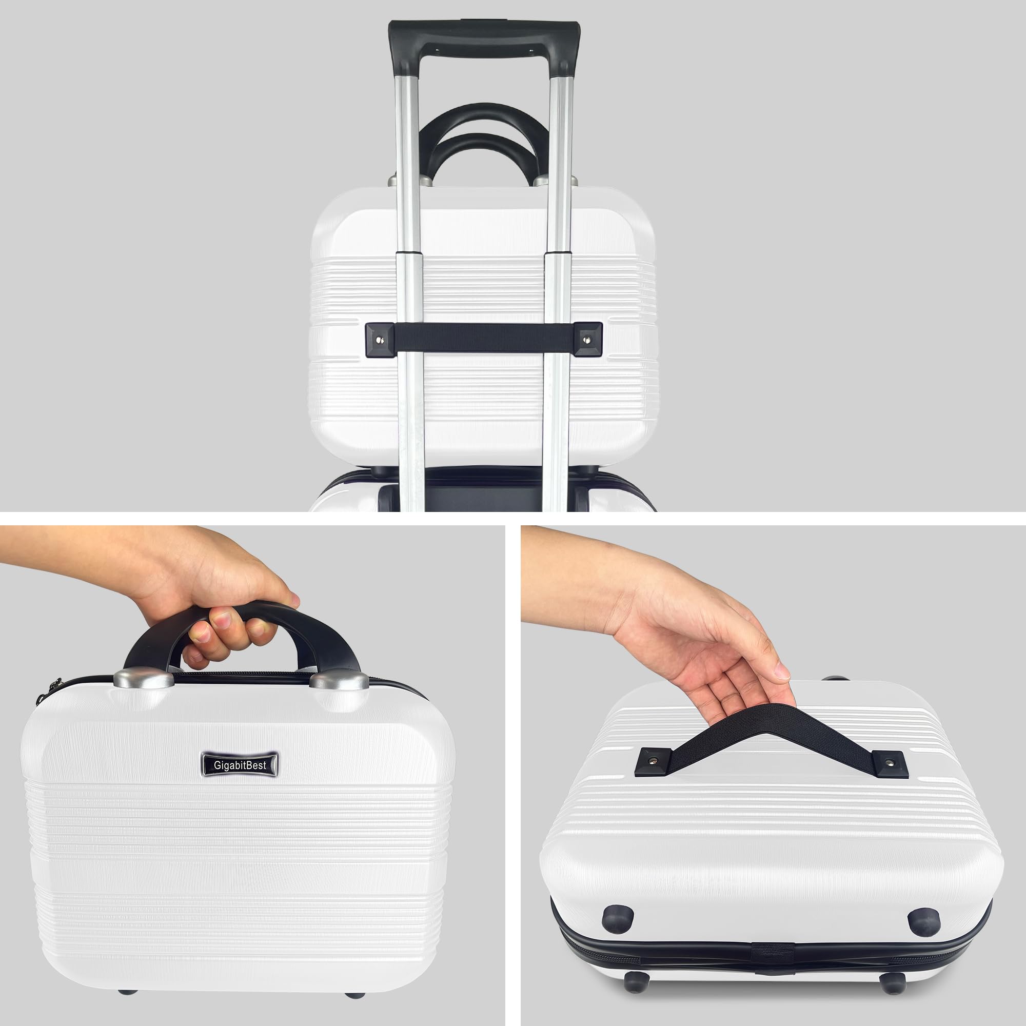 Bolsas de cosméticos, Blanco, Estuche de viaje para maquillaje