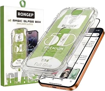 Rongep [Kolay-Kurulum] Apple iPhone 17 Pro Max i in Ekran Koruyucu Darbe ve  iziklere Dayan kl  Netlik ve Dokunmati i Etkilemeyen Otomatik Toz Toplayan Hizalama Aparatl  17 Pro Max Ekran Koruyucu