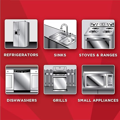 Miniatura 4 de Magic Aerosol limpiador de acero inoxidable  17 onzas paquete de 2  Elimina huellas dactilares residuales marcas de agua y grasa de los