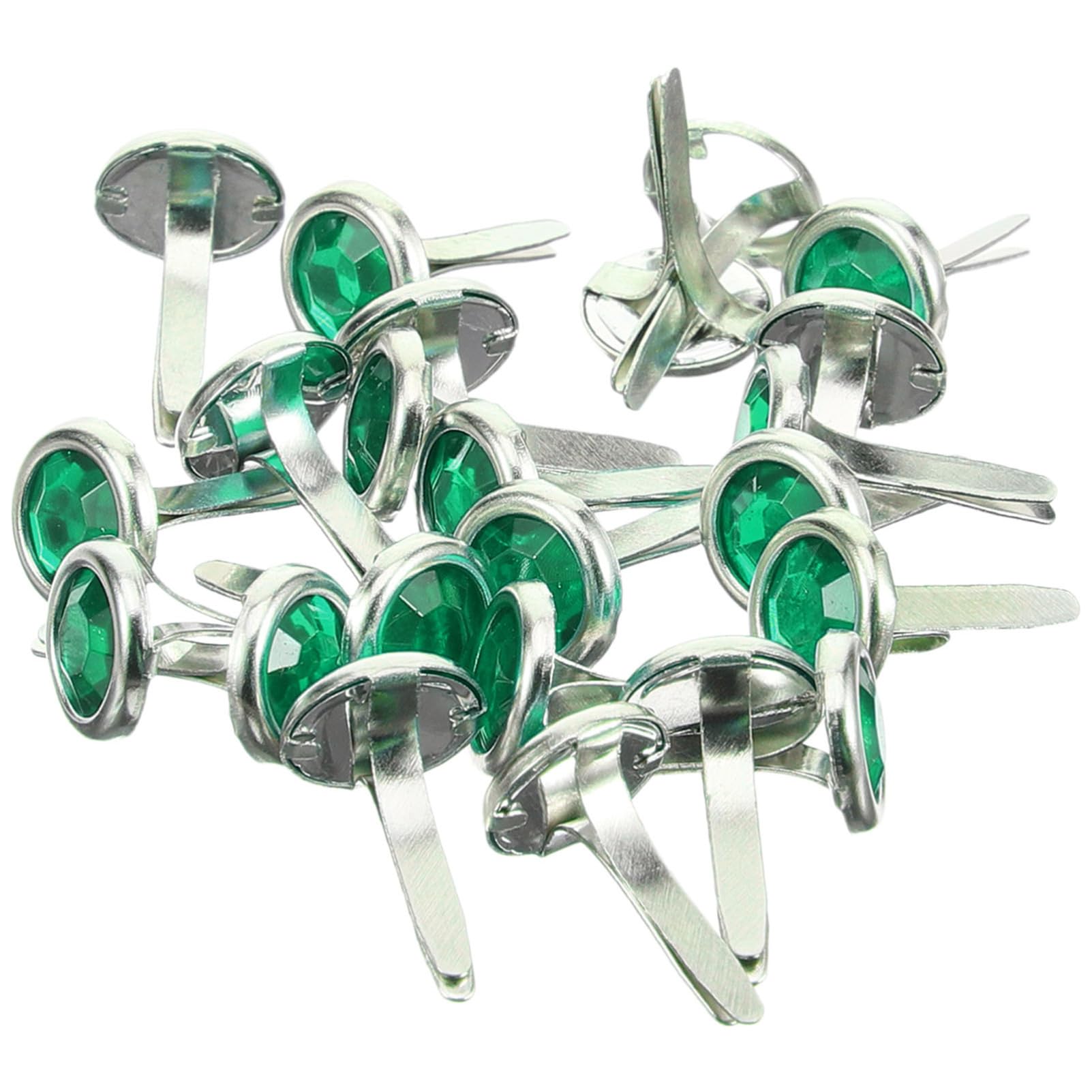 Tofficu 100pcs Craft Pins Small Paper Fasteners Round Head Fastener Metal Paper Craft Brads DIY Scrapbooking Supplies