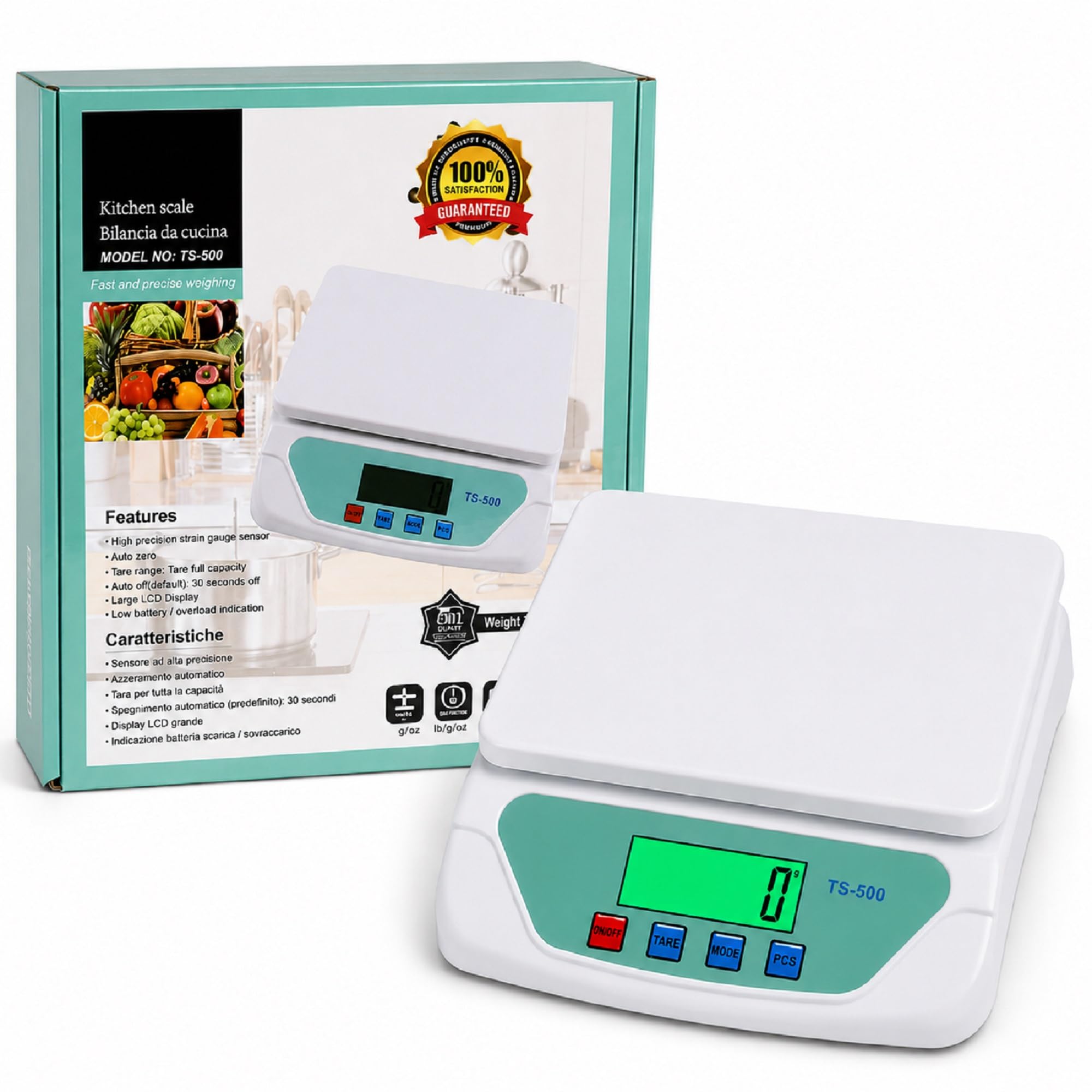 Topolenashop Báscula Electrónica Digital Profesional min 1 gr MAX 5 kg Cocina Laboratorio