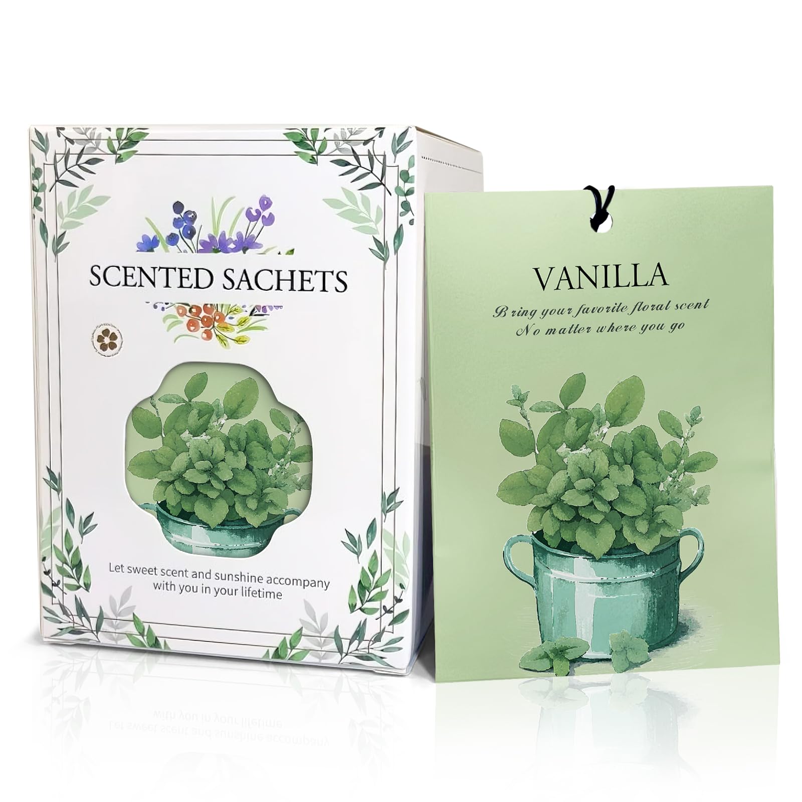 Vanilla Scented Sachet Bags - 12 Pack Closet Freshener Odor Eliminator, Long Lasting Home Fragrance for Drawers, Wardrobes &amp; Cars, House Smell Good Products, Air Freshener for Closet
