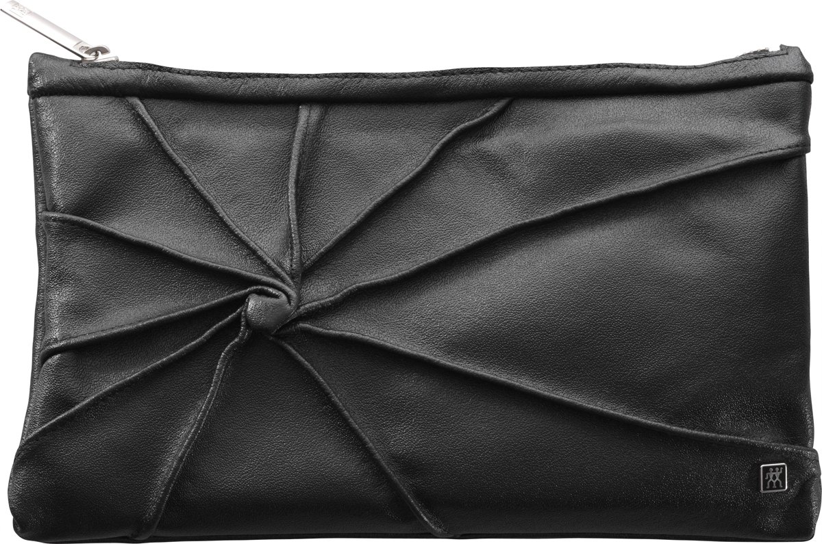 Zwilling Twinox Schminktasche Kosmetiktasche 3-tlg. schwarz Kombi-Nagelschere Pinzette schräg Saphir-Nagelfeile