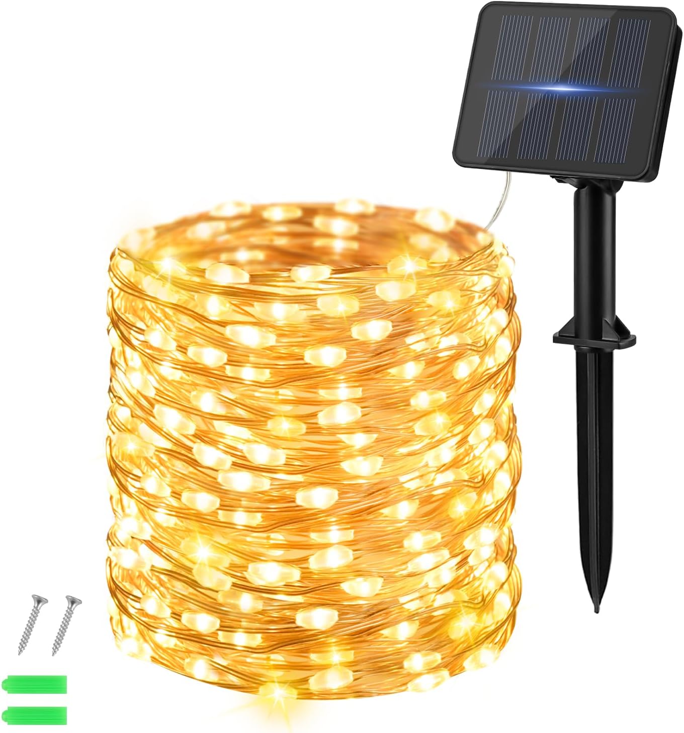 Dalugo Solar Fairy Lights Outdoor, 12M/40Ft 120 LED Solar String Lights